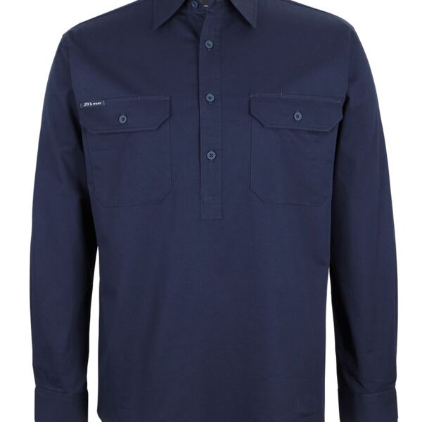 JB's CLOSE FRONT L/S 150G WORK SHIRT Thumbnail