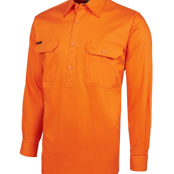 JB's HV CLOSE FRONT L/S 190G SHIRT Thumbnail